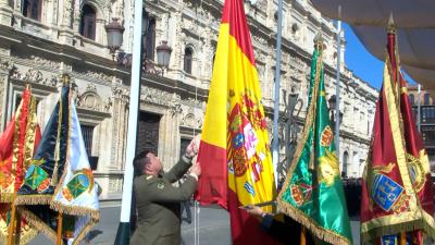 Tablada Centenaria Aviación - Izado Solemne De Bandera En Reconocimiento Al Ayuntamiento De Sevilla