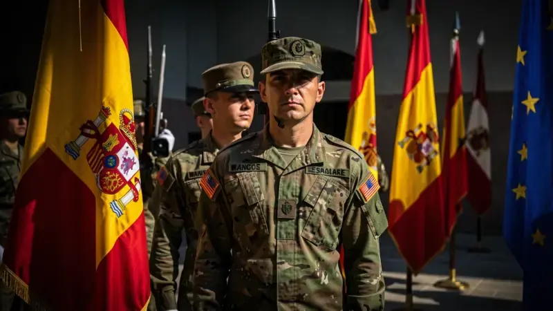 Tabla de rangos militares España 2026 con divisas e insignias de los tres ejércitos